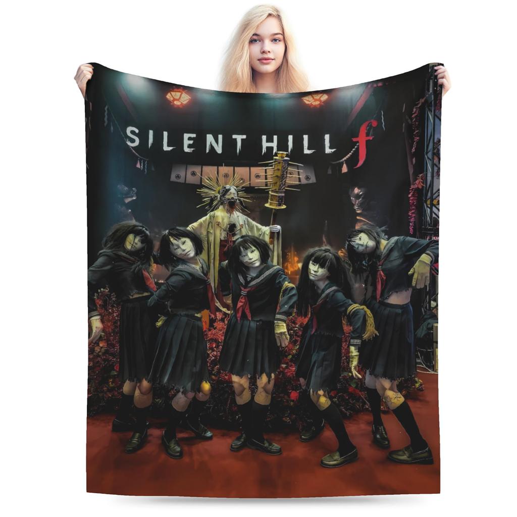 Одеяло Silent Hill F Игра ужасов Путешествия Офис Фланелевое Постельное Белье Пледы Для Гостиной Теплое Мягкое Качественное Покрывало Идея для Подарка