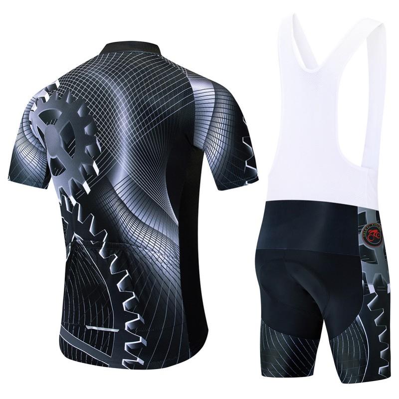 Men Women Cycling Jersey Set Breathable Quick Dry Short Sleeve Bib Shorts Bike Wear