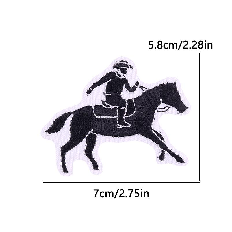 West Cowboy Embroidery Iron On Patches For Clothing thermoadhesive Patch For Clothes Heroism Adventurism Patch For Jeans Sticker