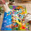 Disneyland Celebration Night Disney Cartoon Theme Anti-Slip Rug - Polyester, Home Decor, Suitable for Bedrooms, Living Rooms, Doorways, and Studios