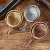 Stainless Steel Wire Fine Mesh Colander Tea Strainer With Short Handle Skimmer Spoon Food Strainer Fashion Kitchen Utensils