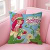 Cute Role Strawberry ShortcakeCartoon   Cushion Cover Pillow Cover Decor Pillowcase Printed Cushion Case for Couch