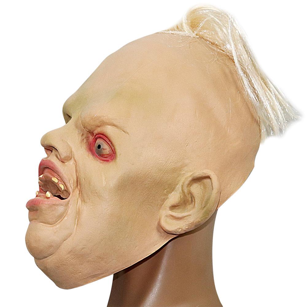 Horror one-eyed dragon headgear Alien Slanted-Eyed Monster Zombie Ghost Mask Halloween Party Haunted House Scary Mask