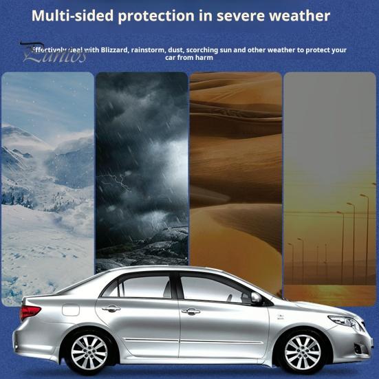 Чехол для лобового стекла автомобиля от снега с защитой бокового зеркала, противоугонный дизайн, защита от замерзания, защита от ультрафиолета, универсальный автомобильный чехол для лобового стекла