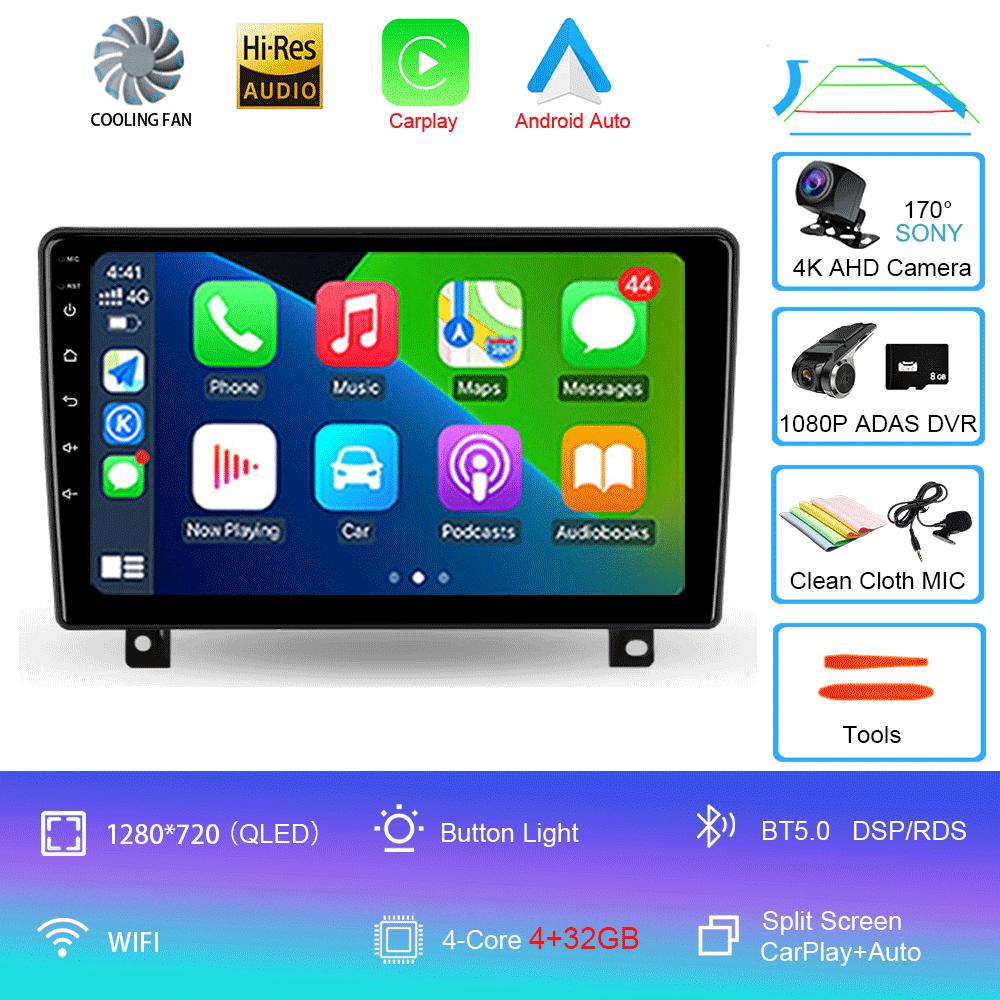 Автомобильное радио Android 14 Carplay Auto для Opel Astra H 2006 2007 2008 - 2014 GPS-навигация Видеоплеер 2 Din Стерео DVD Мультимедиа