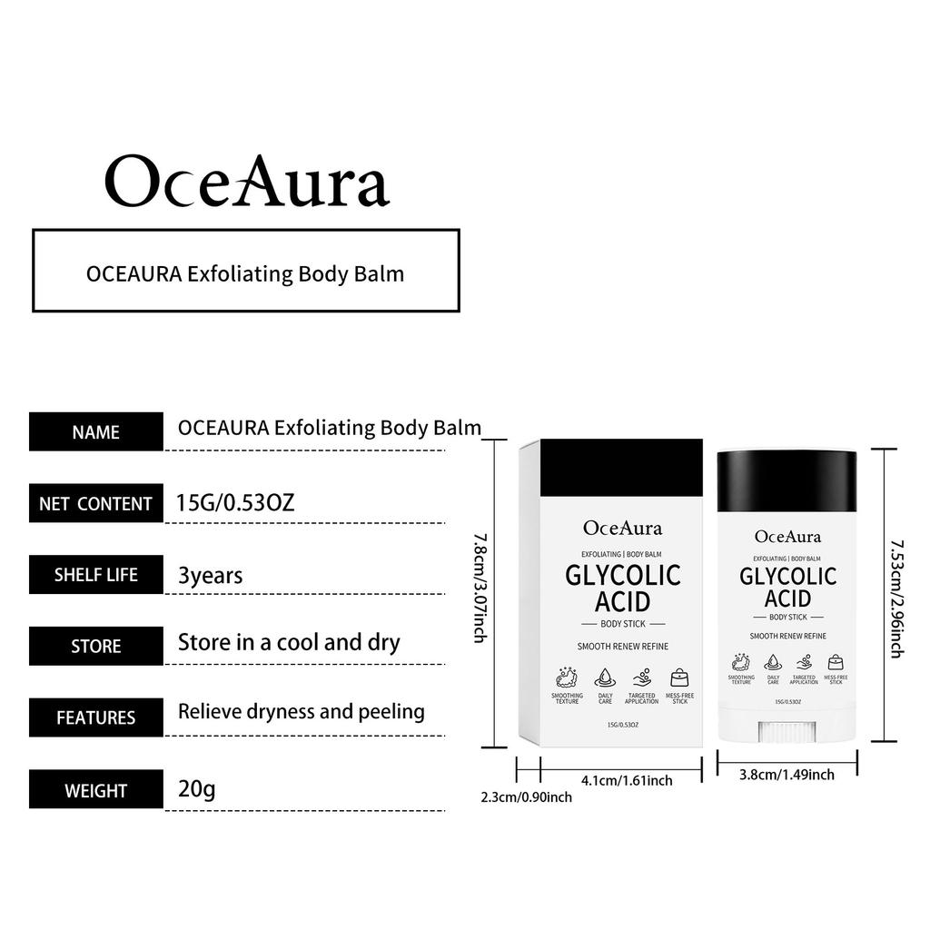Christmas Solid Body Care Stick Light Texture Portable Daily Hand Knee Elbow Skin Moisturizing Balm
