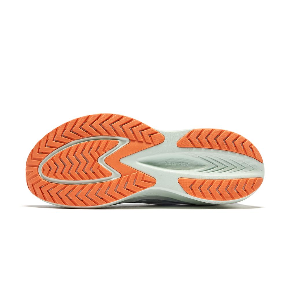 SAUCONY Mirage Flow Lightweight Cushioning Training Running Shoes Women Sneaker White Lavender Silver S18214-1