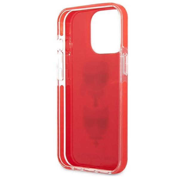 Karl Lagerfeld KLHCP13LTPE2TR iPhone 13Pro / 13 6.1" hardcase red/red Karl&Choupette Head