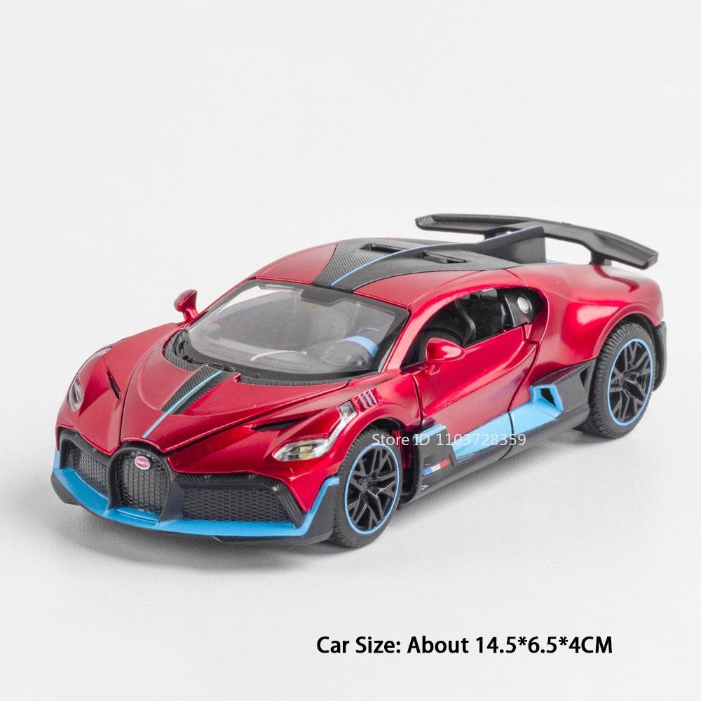 1:32 DIVO POLICE Car Model Miniature Toys Alloy Diecast Sports Cars Doors Opened Pull Back Sound Light Mini Supercars Kids Gifts
