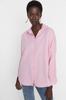 Women's Fashion New Shirt Pink Oversize Wide Fit Woven Shirt