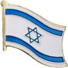 Metal Israel Flag Badge National Aesthetic Ornament Painted Enamel Pin Crystal Drop Glue Brooch Gifts for Friends Kids