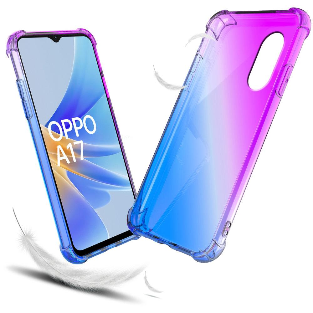 Oppo A17 Gradient Dropproof Case, Purple/Blue