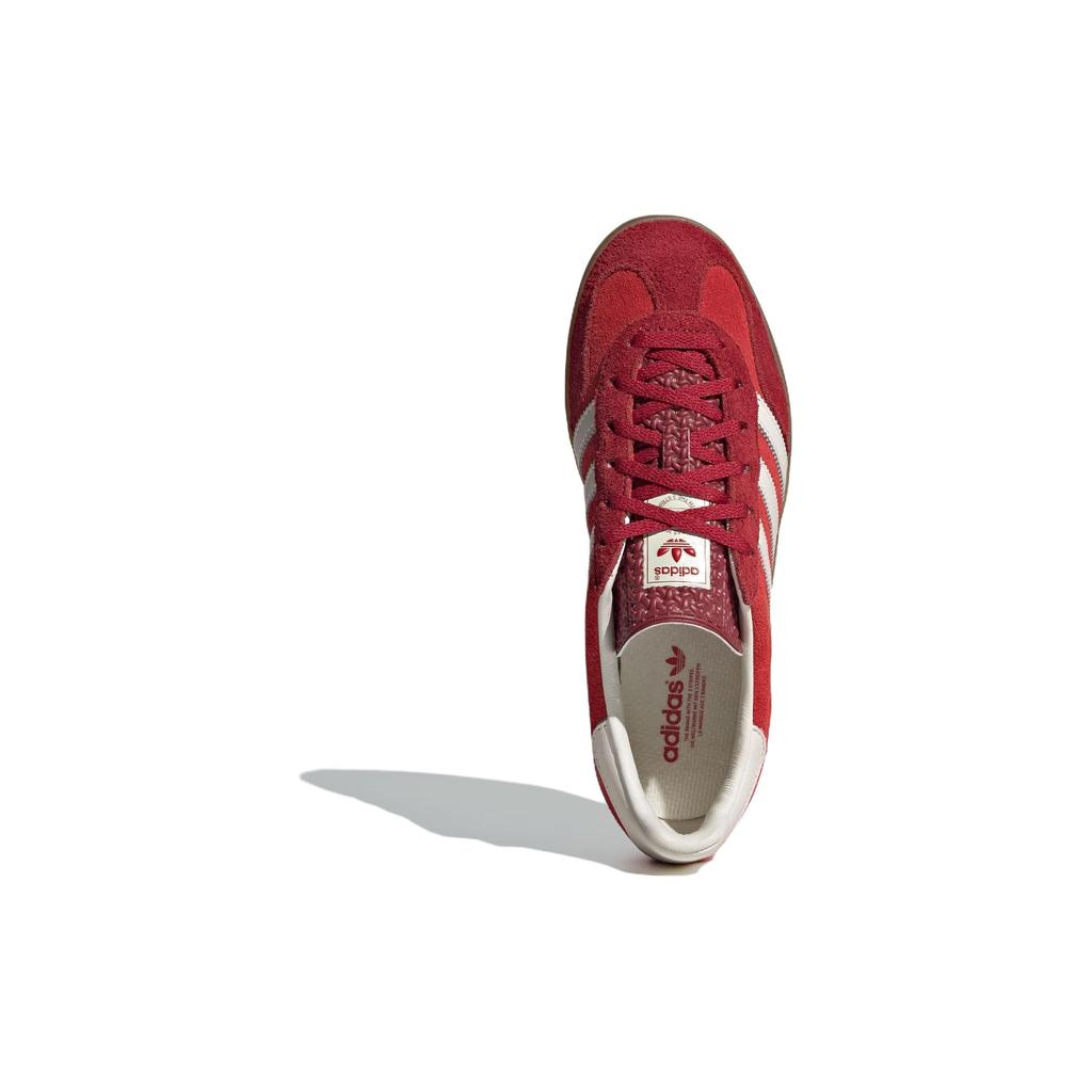 adidas Gazelle Indoor Active Maroon Gum Женские кроссовки Красно-белые IE1051