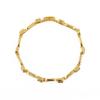 Bracelet - LUXENTER - Aslion - Or jaune 18K - Zircone cubique brillante - Longueur 18 cm
