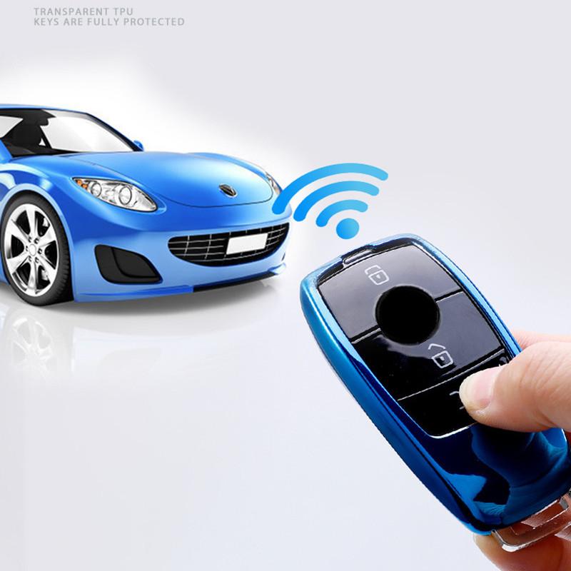 Мягкий чехол для ключей из ТПУ для Mercedes-Benz ACES Class GLA GLC GLE GL GLS CLA CLS AMG W205 W213 W177 W222 E200 E300 C260