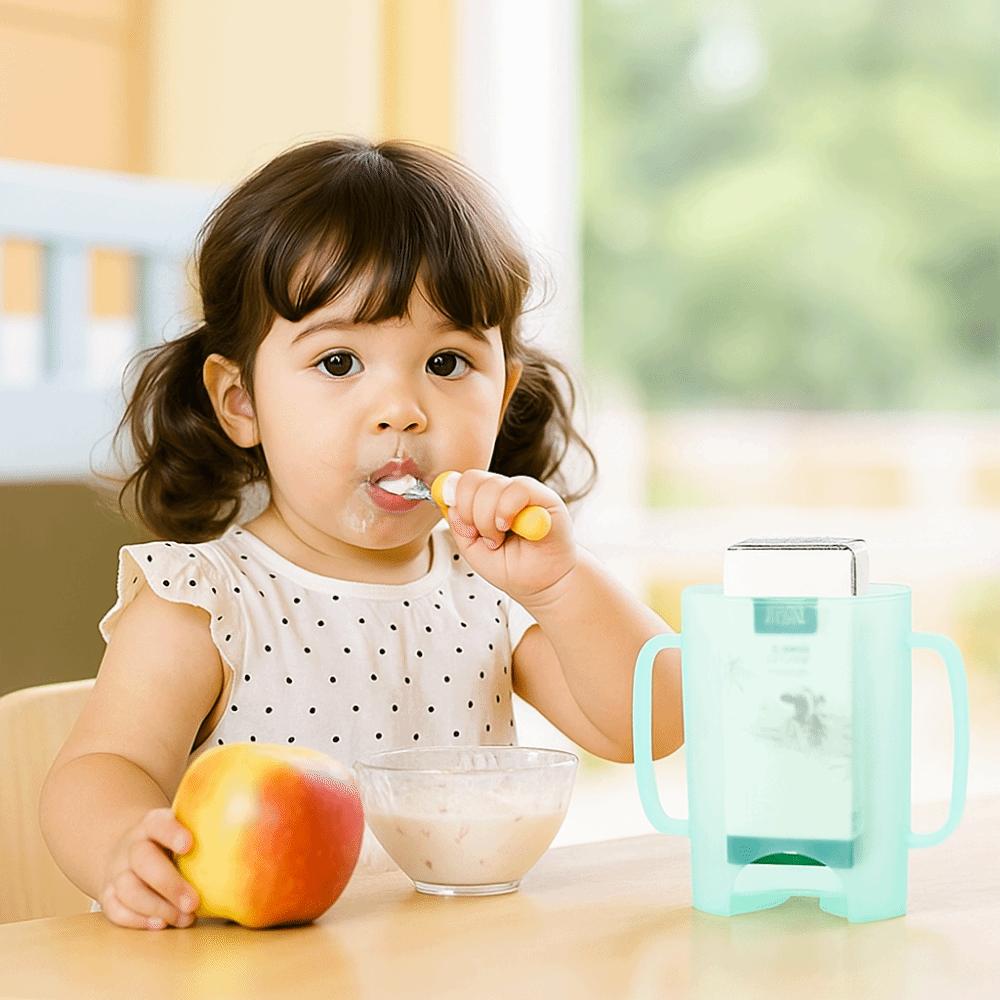 Пластиковый держатель для пищевого пакета Удобный держатель для пакета молока Держатель для пакета сока для ребенка