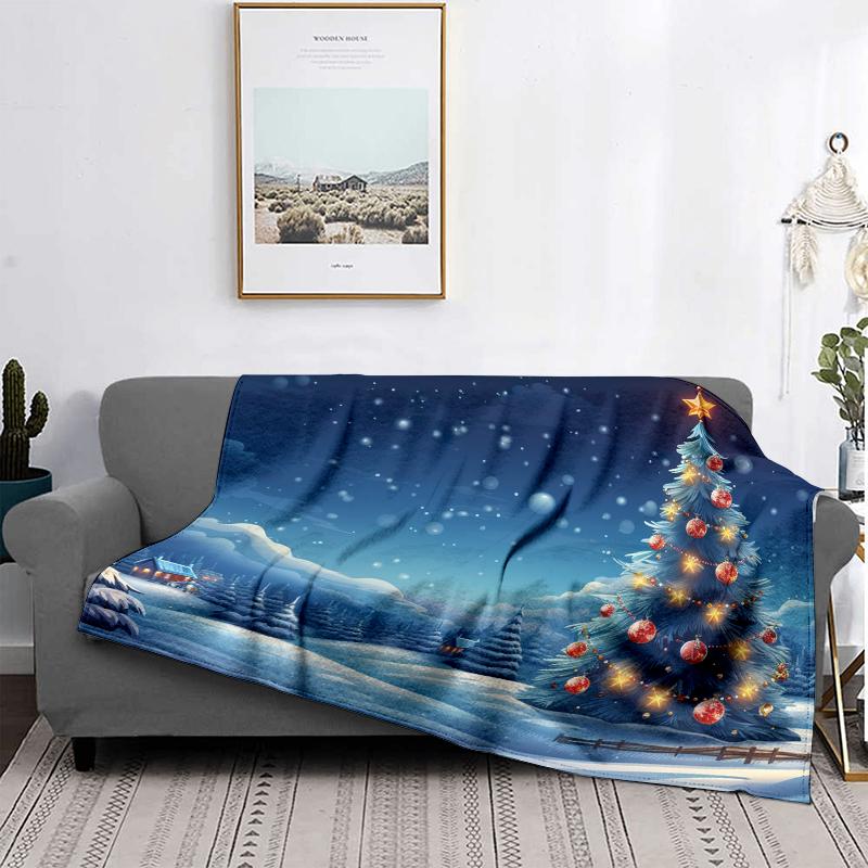 Домашнее украшение плюшевые пледы Диван одеяло Покрывало кровать пушистые мягкие одеяла декор Плед Современный Хэллоуин Счастливого Рождества зима