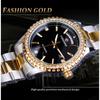 Forsining Men's Fashion Casual Vintage Rhinestone Watch Mechanical Watch