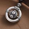 Vintage Six-word Mantra Rotating Beads Pendant Necklace