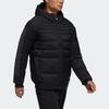 Adidas Нео-пуховик с капюшоном Мужская верхняя одежда черный DM2197