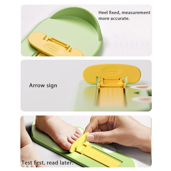 Детское устройство для измерения стопы Мультяшная лягушка Младенческие Мальчики Девочки Измеритель длины стопы Точный размер обуви Линейка Измеритель стопы