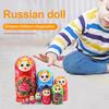 10 шт. Деревянные матрешки, русские матрешки ручной работы, безопасные для детей, раскрашенные складные куклы