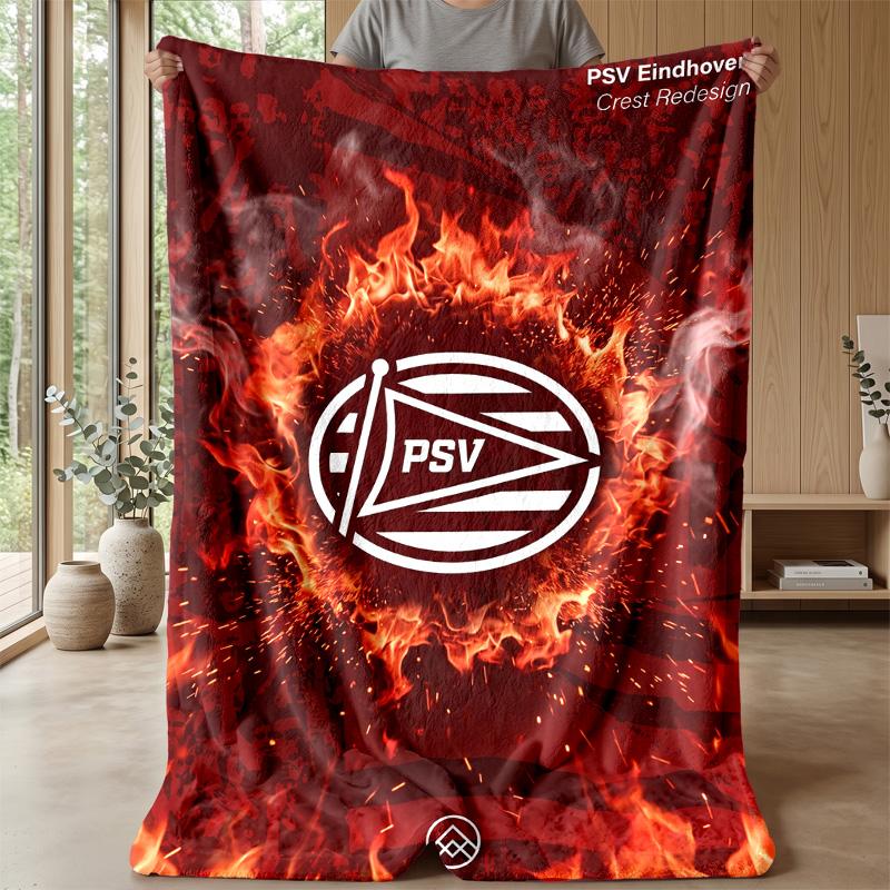 PSV Eindhoven FC Soft Flannel Fleece Blanket Lightweight Cozy Warm Throw Blanket For Sofa Bed Home Decor