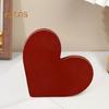 Деревянное украшение в виде сердца, настольное красное украшение в виде сердца, отдельно стоящее украшение в виде сердца, подарок на День святого Валентина для спальни