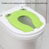 Folding Potty Seat Pad Portable Baby Toddler Toilet Training Seat Non Slip Pad for Travel(Green )