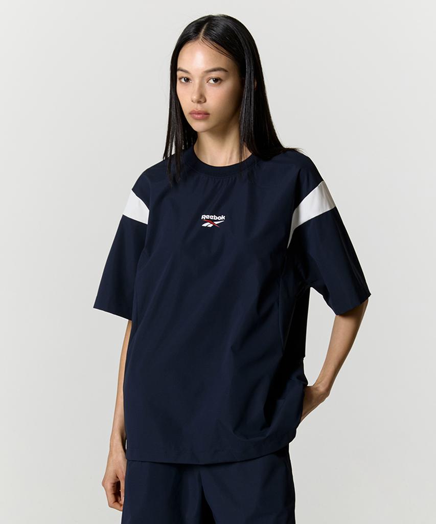 Reebok Revival Стрейч Короткий рукав Трасса - Темно-синий