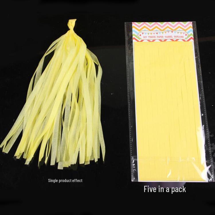 EU & US Romantic Wedding Room or Birthday Paper Tassel Curtain (35cm) DIY Festive Decoration
