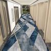 Simple Geometric Long Corridor Carpet Runner Modern Easy Clean Decoration Aisle Rug Non-slip Washable Stair Hallway Floor Mat
