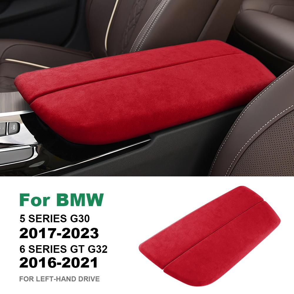 for BMW 5 Series G30 2017-2023 6 Series GT G32 Car Center Console Armrest Cover 2016-2021 Italian Premium Suede LHD Accessories