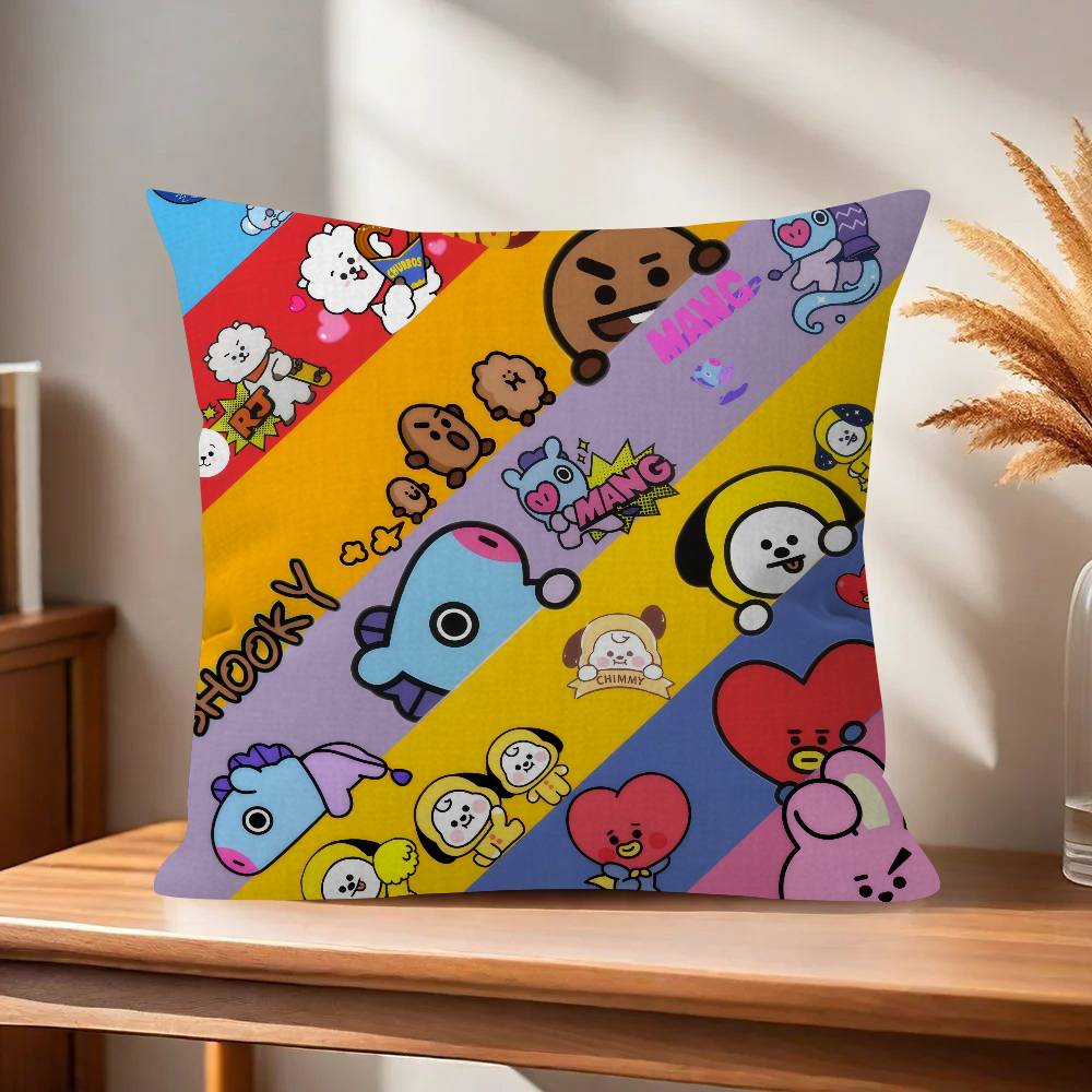 Office Cushion Pillowcase Car Cushion CoverXCM Lumbar Pillowcase Sofa Pillowcover Cute Bbts Anime