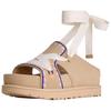 UGG Золотые семейные блестящие сандалии на одной лямке Женские Песочные 1175133-SNMU