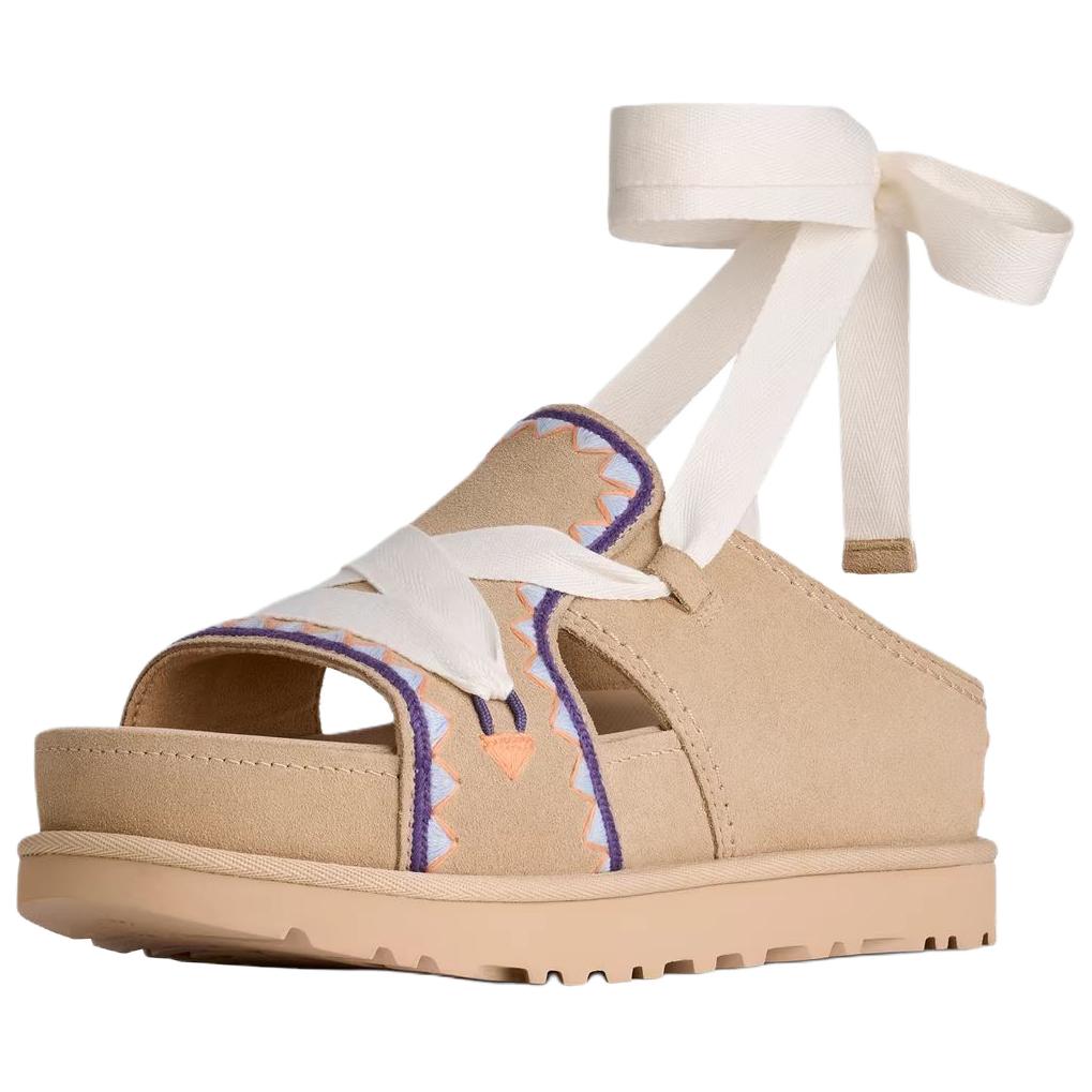 UGG Золотые семейные блестящие сандалии на одной лямке Женские Песочные 1175133-SNMU