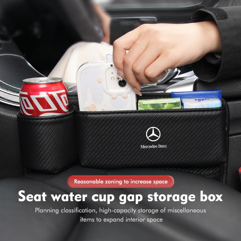TFSM4 Multifunction Car Seat Gap Storage Box Pocket Auto Accessories For Mercedes Benz CLK GLC W212 C200 C300 W203 W204 W205 W169 W176