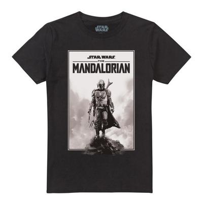 Star Wars: The Mandalorian Футболка с плакатом унисекс для взрослых