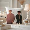 Anime Heartstopper Cushion Cover Antidustmite Pillowcase Invisible zipper silky short plush Sofa cushion cover