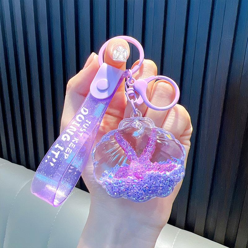 Брелок-подвеска Starfish Oil Quicksand - Подарок на школьный ранец с океанской тематикой