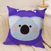 INS Cute Animals Cushion Cover Soft Plush Fabric DoubleSided Printed Cushion Covers for All Seasons Modern Home Decor
