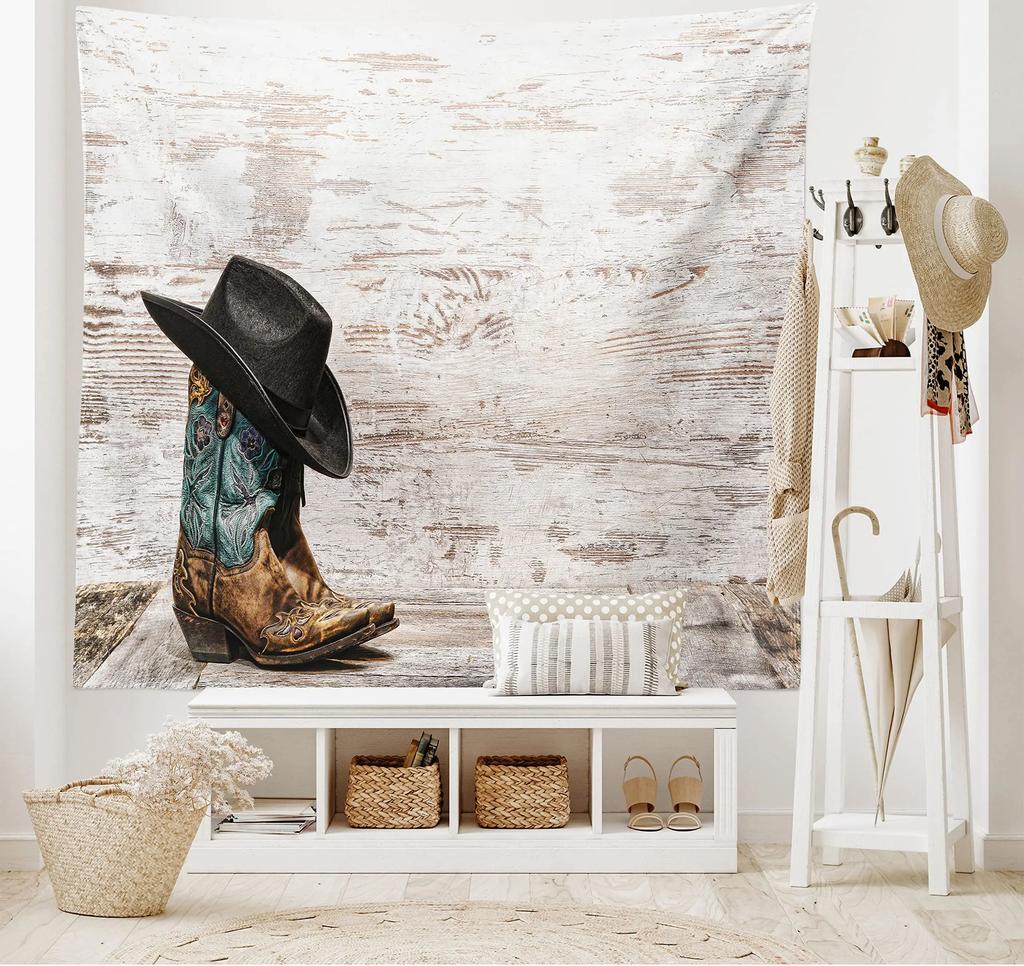 Western Cowboys Tapestry Wall Hanging Ranch Wild West Desert Landscape Tapestry Wall Decor for Bedroom Home Living Room Dorm