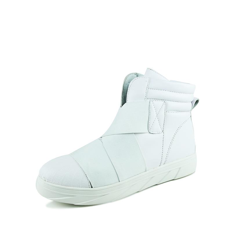 Черные британские ботильоны мужские осень и зима высокие мужские кожаные туфли уличные скейтбордические кроссовки мужские хип-хоп обувь красные