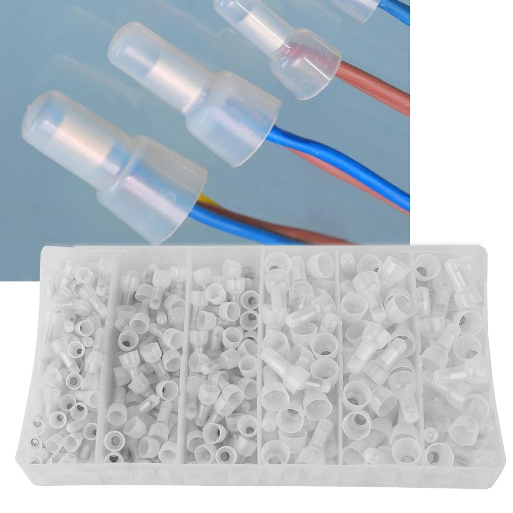 300Pcs CE-1/2/5 Close End Cap Crimp Terminals AWG 22-16/16-14/12-10 High Efficiency Closed End Crimp Connectors