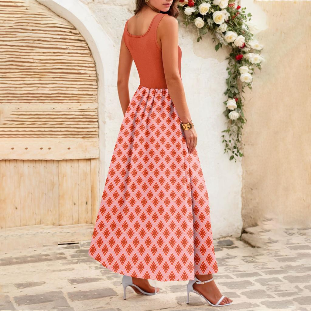 Women's Flowing Dresses Women's Summer Dresses Casual Long Dresses Cute Floral Long Dresses