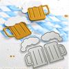 Beer Mug Beer Foam Design Style Metal Cutting Die Stencil for DIY Scrapbooking Album Photo Embossing Paper Card Craft Decor