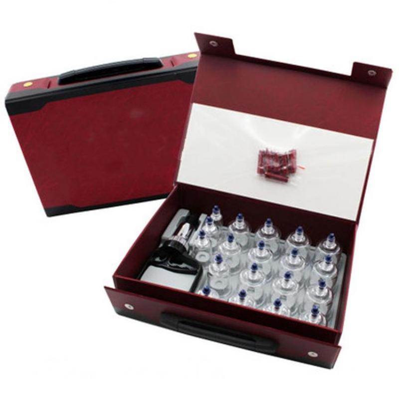 17/19 банок, набор для вакуумной баночной терапии, китайские медицинские чашки, баночки, терапевтическая присоска, вакуумный аппарат для терапии, расслабляющие массажеры