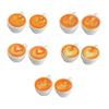 10PCS Realistic Mini Coffee Cup Set Strong Resin Component For Doll House Decors Creative Play