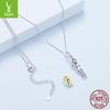 S925 Sterling Silver Mother And Child Hug Necklace Warm And Loving Mother'S Day Necklace Collarbone Chain