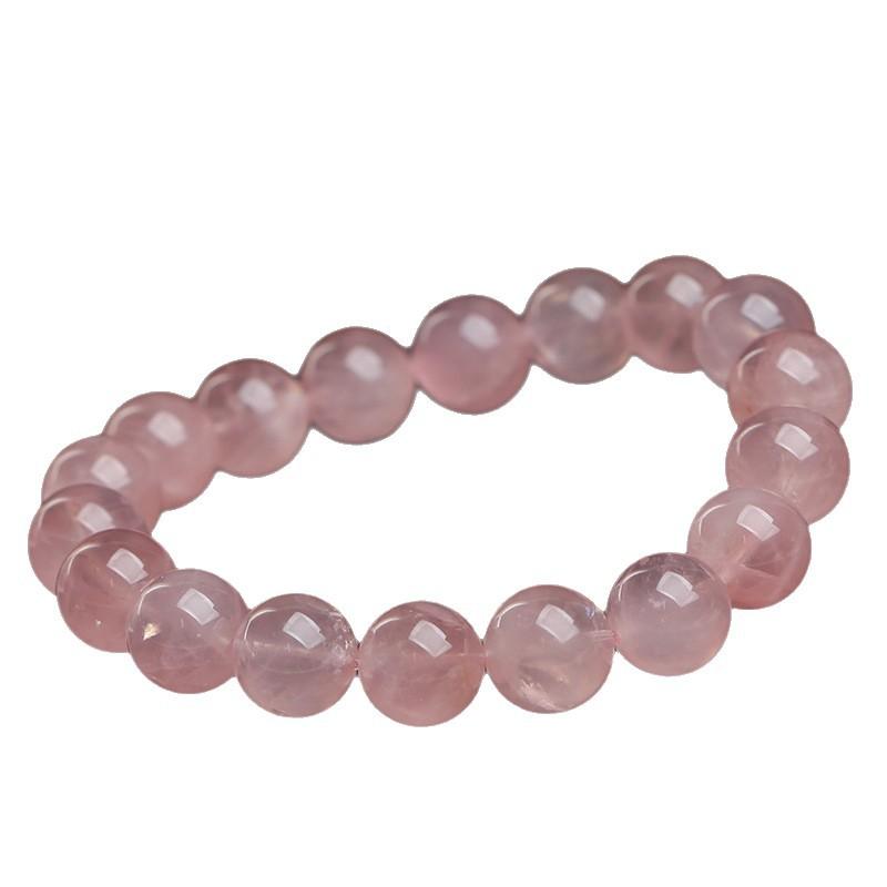 Hongchu Crystal Natural Grapefruit Agate Bead Bracelet Ice Madagascar Pink Quartz Bracelet